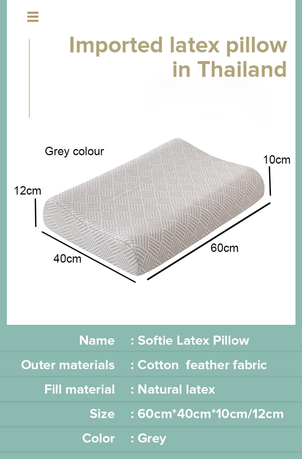 Softie Latex Pillow High 100_ Thai-11-1